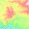 Mapa topográfico Chulica, altitude, relevo