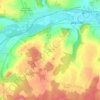 Mapa topográfico Les Bois de Bèze, altitude, relevo