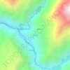 Mapa topográfico Paclla, altitude, relevo
