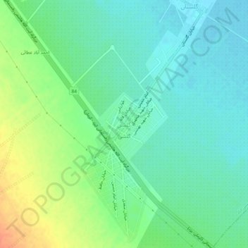 Mapa topográfico گلشن, altitude, relevo