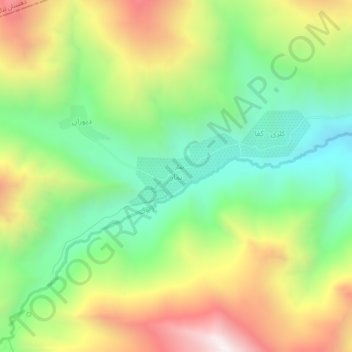 Mapa topográfico Namar, altitude, relevo