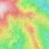 Mapa topográfico Fojo do Lobo de Adrão, altitude, relevo