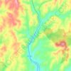 Mapa topográfico Luzianes-Gare, altitude, relevo