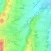Mapa topográfico Touqué, altitude, relevo