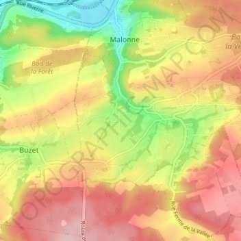 Mapa topográfico Curnolo, altitude, relevo