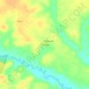 Mapa topográfico Parentins, altitude, relevo