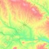 Mapa topográfico Hashtrud, altitude, relevo
