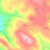 Mapa topográfico Oleiros, altitude, relevo