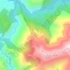 Mapa topográfico Adrao, altitude, relevo