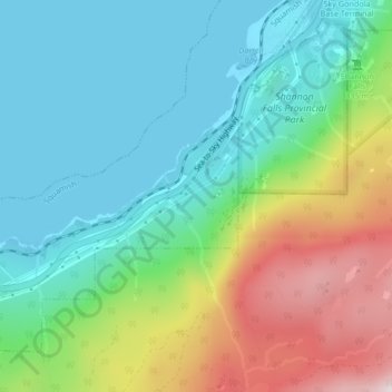 Mapa topográfico The Galapagos Islands Boulder, altitude, relevo