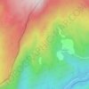Mapa topográfico Costero, altitude, relevo