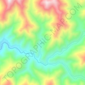 Mapa topográfico Salian, altitude, relevo