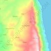 Mapa topográfico Gantarang Keke, altitude, relevo