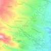 Mapa topográfico Kalisongo, altitude, relevo