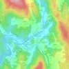 Mapa topográfico A Ponte Maceira, altitude, relevo