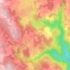 Mapa topográfico Sentenac, altitude, relevo