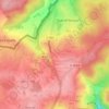 Mapa topográfico Le Bout d'en Haut, altitude, relevo