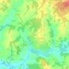 Mapa topográfico La Lande, altitude, relevo