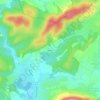 Mapa topográfico Genéchier, altitude, relevo