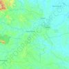 Mapa topográfico Bajubang, altitude, relevo