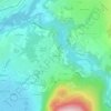 Mapa topográfico Le Bulloz, altitude, relevo