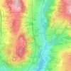 Mapa topográfico Mercier, altitude, relevo