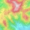 Mapa topográfico Amora, altitude, relevo