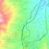 Mapa topográfico Ciburuy, altitude, relevo
