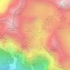 Mapa topográfico Aguas Tuertas, altitude, relevo