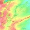 Mapa topográfico Nunney, altitude, relevo