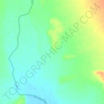 Mapa topográfico Ormeño, altitude, relevo