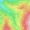 Mapa topográfico La Faure, altitude, relevo