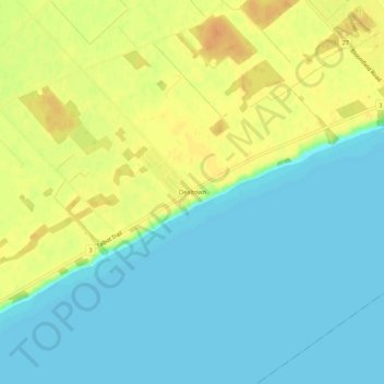 Mapa topográfico Dealtown, altitude, relevo
