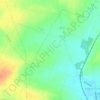 Mapa topográfico Les Meaux Fourgons, altitude, relevo