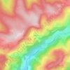 Mapa topográfico Le Raindé, altitude, relevo