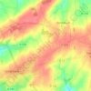 Mapa topográfico La Poterie, altitude, relevo