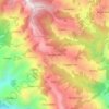 Mapa topográfico Chorgadh Malla, altitude, relevo