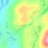 Mapa topográfico Blue Hills of Couteau, altitude, relevo