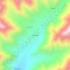 Mapa topográfico Descanso, altitude, relevo