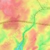 Mapa topográfico Meuschemen, altitude, relevo