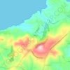 Mapa topográfico Ubiarco, altitude, relevo