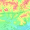 Mapa topográfico Alcarias, altitude, relevo