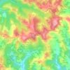 Mapa topográfico Le Pech de Gouvet, altitude, relevo