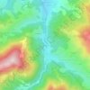 Mapa topográfico Ourjout, altitude, relevo