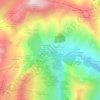 Mapa topográfico Entre les Rieux, altitude, relevo