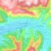 Mapa topográfico Vaxergues-le-Bas, altitude, relevo