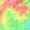 Mapa topográfico Le Perron, altitude, relevo