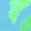 Mapa topográfico Ilha de Cotijuba, altitude, relevo