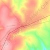 Mapa topográfico Camacupa, altitude, relevo