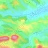 Mapa topográfico Lucet, altitude, relevo